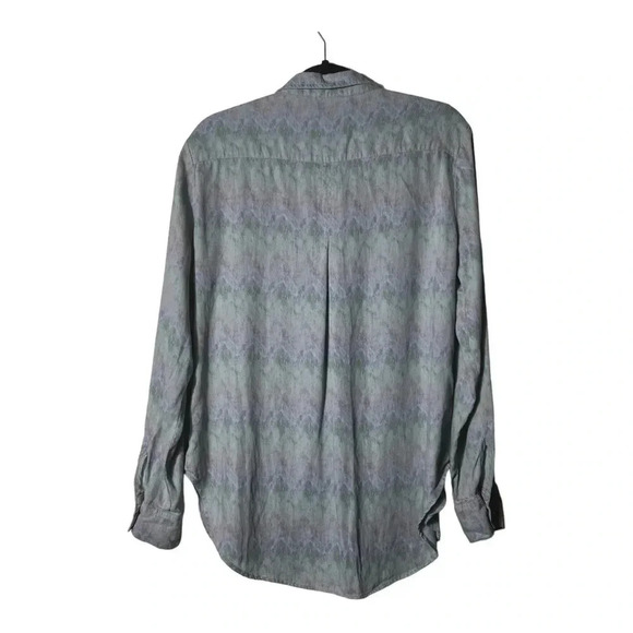 2004. BILLY T TIE DYE BUTTON DOWN TOP LONG SLEEVE BUTTONED CUFFS SIZE MEDIUM - Picture 5 of 7